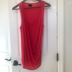 Delta Draped Tank - Pink Medium - Anthropologie